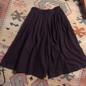 Purple wool shorts long